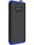 Xiaomi Poco F2 Pro Kılıf Double Dip 360 Protective Siyah Mavi 2