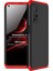 Xiaomi Mi 10T Pro Kılıf Double Dip 360 Protective Siyah Kırmızı 1