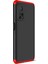 Xiaomi Mi 10T Pro Kılıf Double Dip 360 Protective Siyah Kırmızı 2