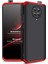 Xiaomi Poco F2 Pro Kılıf Double Dip 360 Protective Siyah Kırmızı 1