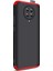 Xiaomi Poco F2 Pro Kılıf Double Dip 360 Protective Siyah Kırmızı 2
