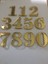 5 cm Altın Sarı NO:12345678910 1