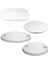 Table Top Oval W/2 Glassholders, 450X760MM, Asa White 1