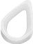 Thimble For Ø10MM Rope, Nylon Pa, White 1
