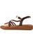 R10014 Kahve Kadın Sandalet 2