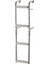 Foldable Ladder,ınox 316,FOR Narr.transom,2+2 Steps,90⁰ 1