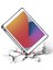 Apple iPad Uyumlu 10.2" 8. Nesil Kılıf Kalemlikli Premium Standlı Katlanabilir Kılıf Trifolding Kalem Bölmeli Yumuşak Lux Kapak 5