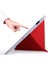 Apple iPad 9.7" 5. 6. Nesil 2017 2018 Kılıf Premium Kalemlikli Standlı Katlanabilir Kılıf Kalem Bölmeli Yumuşak Lux Kapak Tri Folding 4