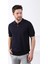 Lacivert Yaka Şerit Fermuarlı Erkek Pamuk Triko T-Shirt 5