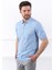 Buzmavi Polo Yaka Baklava Desen Erkek Pamuk Triko T-Shirt 3