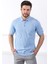 Buzmavi Polo Yaka Baklava Desen Erkek Pamuk Triko T-Shirt 4