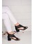 Weynes Kadın Siyah Taşlı Düz Taban Sandalet BA20856