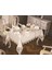 Rose Heart Masa Örtüsü 26 Parça Krem 1