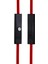 Mikrofonlu Çift Taraflı Aux Kablosu 3.5 mm Altın Uçlu Jak - 120 cm Kırmızı - AL2455 2