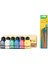 Akrilik Boya 6 x 75ML Set Canlı Renkler + Fanart Fırça 5'li 1