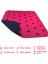 5 Katlı Bordo Pati Baskılı Yıkanabilir ve Emici Köpek Çiş Pedi 75 x 85 cm Bordo Pati Baskılı 2