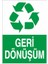 Geri Dönüşüm Uyarı Levhası 12 cm x 28 cm 1