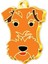 Altın Kaplama Fox Terrier Köpek Künyesi 1