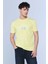 Joshua Sarı Erkek Bisiklet Yaka Tshirt 2