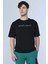 Flemıng Siyah Erkek Bisiklet Yaka Tshirt 1