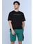 Flemıng Siyah Erkek Bisiklet Yaka Tshirt 3