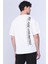 Flemıng Beyaz Erkek Bisiklet Yaka Tshirt 2