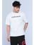 Flemıng Beyaz Erkek Bisiklet Yaka Tshirt 4