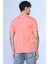 Logo Tee Pembe Erkek Bisiklet Yaka Tshirt 5