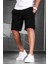 Siyah Erkek Regular Fit Şort 4842 3