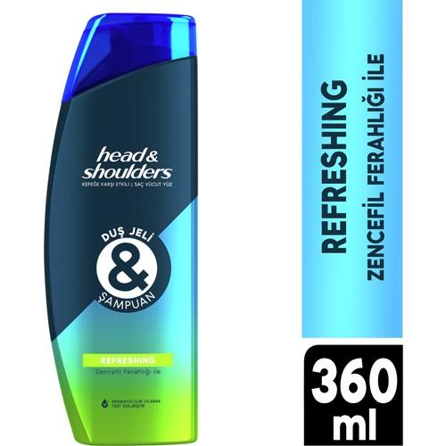 Head&Shoulders Head & Shoulders Duş Jeli ve Şampuan Refreshing 360 ml