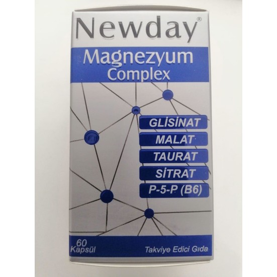 Newday Magnezyum Complex 60 Kapsül 8681227011646