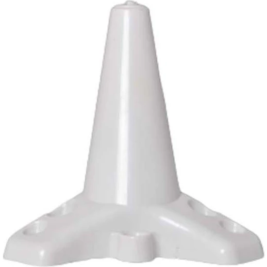 Zirve Plastik Ayak - Baza Ayağı Koltuk-Kanepe Ayağı Puf-Tv Ünitesi Ayağı 15 cm Beyaz Renk 4 Adet