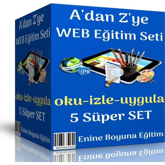 Enine Boyuna Eğitim Adan Zye Web Eğitim Seti (5 Süper Kitap)