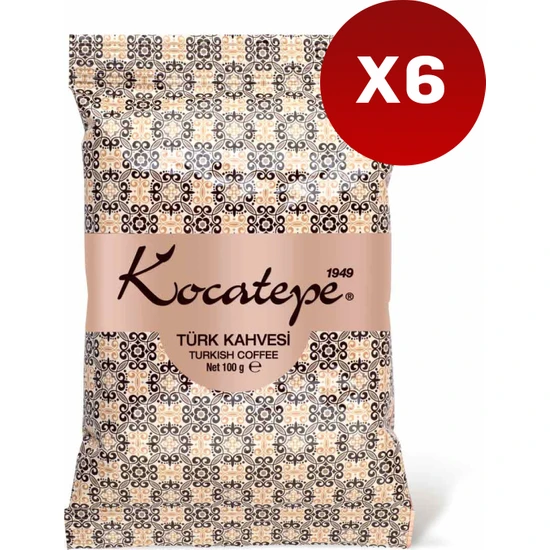 Kocatepe Kahve Kocatepe Türk Kahvesi 100 gr Folyo 6'lı Paket