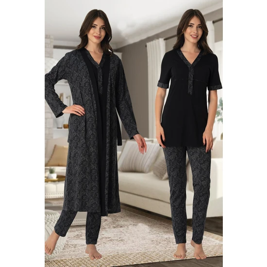 Effortt Sabahlıklı Lohusa Pijama Takımı