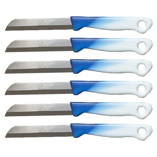 Solingen 6’Lı Tırtıklı Ağız Büyük Geçişli Mavi Meyve Bıçağı