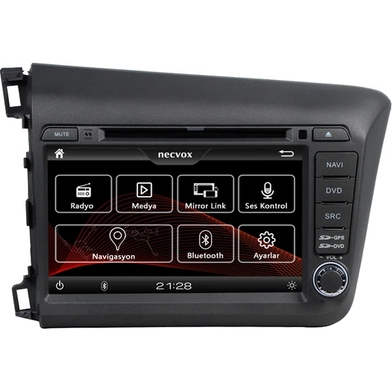 Necvox DVA-S9950 Honda Civic 2012 Navigasyon ve Multimedya Sistemi