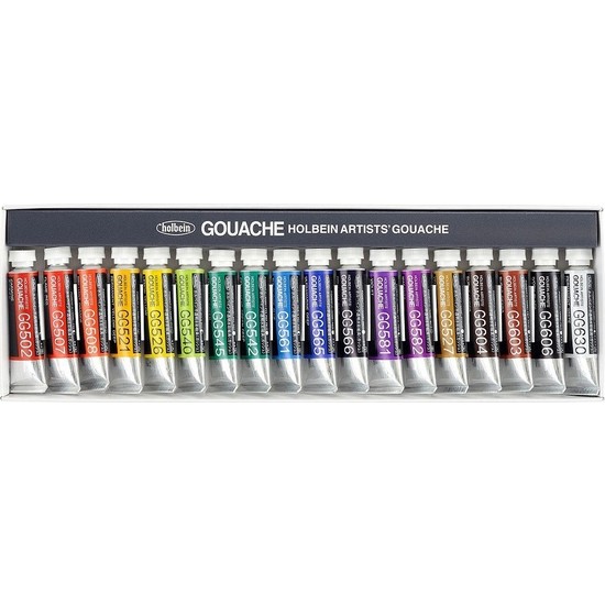 Holbein Artist Guaj Boya Set - 18 Renk x 5 ml