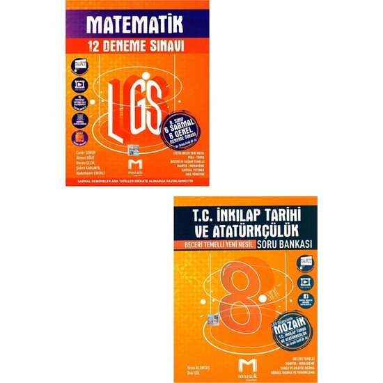 Lgs Matematik Deneme Sınavı + Lgs Matematik 12 Li Deneme Kitabı