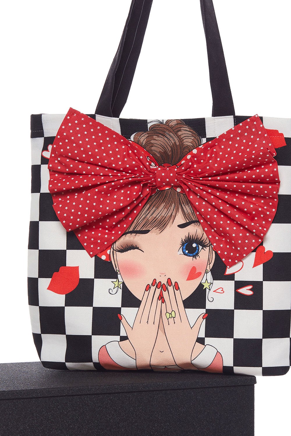 Ays Home Popart Desen Dama Desen Bez Plaj Alışveriş Çantası Günlük Kullanım İçin Şık Görünüm