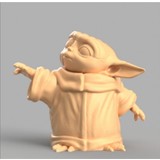 3Dükkanım Baby Yoda Boyasız Hobi Boyama Star Wars The Mandalorian Figür