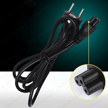 Moonkip Laptop Adaptör Güç Kablosu-Yonca Power Kablosu 1.5 Metre,laptop Elektrik Power Kablosu 1.5 Metre