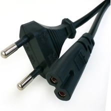 Moonkip Ac Power Güç Laptop Kablosu 220 Volt Priz Fiş Tv Teyp Elektrik 1,5metre