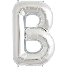 İKM Harf Balon Folyo Orta Boy  75 cm Gümüş B