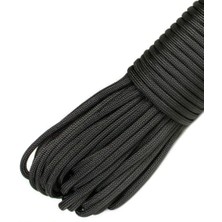Nzf Paracord Paraşut Ipi 4 mm Siyah Renkli 550 Lb (5 Metre Fiyatıdır)