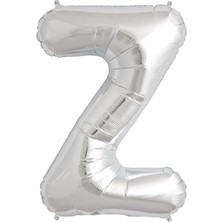İKM Harf Balon Folyo Orta Boy  75 cm Gümüş Z