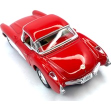 Kinsmart 1957 Chevrolet Corvette Çek Bırak 5inch. Lisanslı Model Araba, Oyuncak Araba 1:34