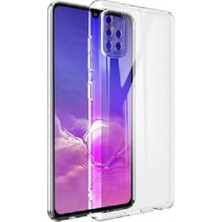 Fluetech Samsung Galaxy A31 Kamera Koruyuculu Polikarbon Şeffaf Kılıf Noktalı Sararmaz Malzeme