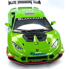 Kinsmart Lamborghini Huracan LP620 - 2 Super Trofeo Çek Bırak 5inch. Lisanslı Model Araba, Oyuncak Araba 1:36