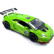 Kinsmart Lamborghini Huracan LP620 - 2 Super Trofeo Çek Bırak 5inch. Lisanslı Model Araba, Oyuncak Araba 1:36